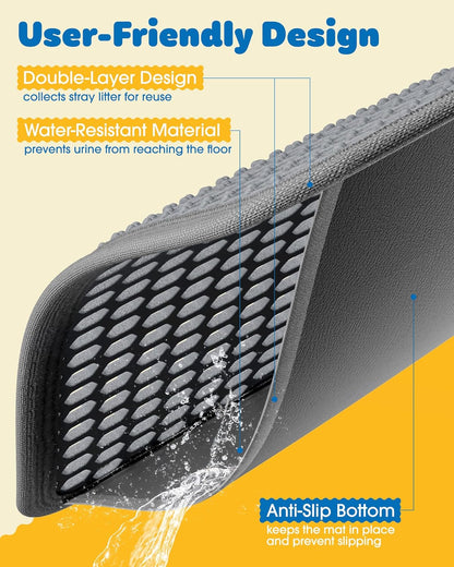 Double-Layer Cat Litter Trapping Mat