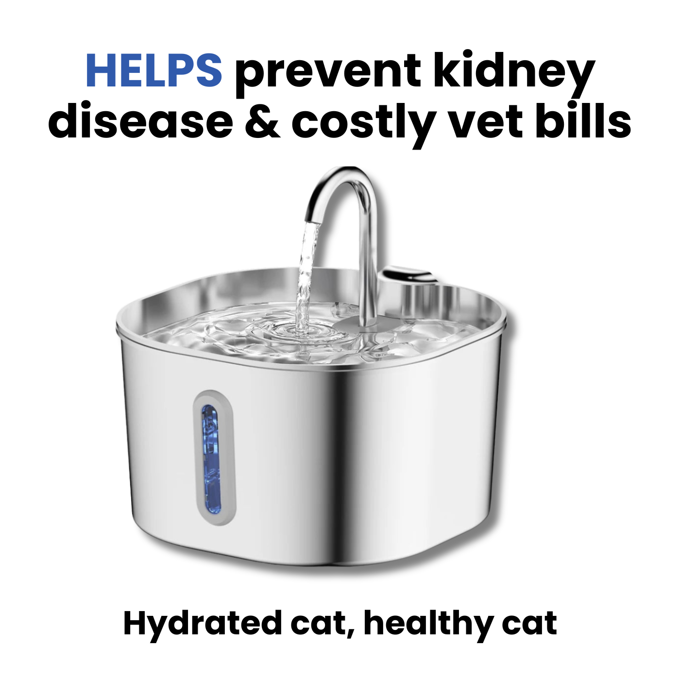 Purrivive™ Stainless Steel Fountain